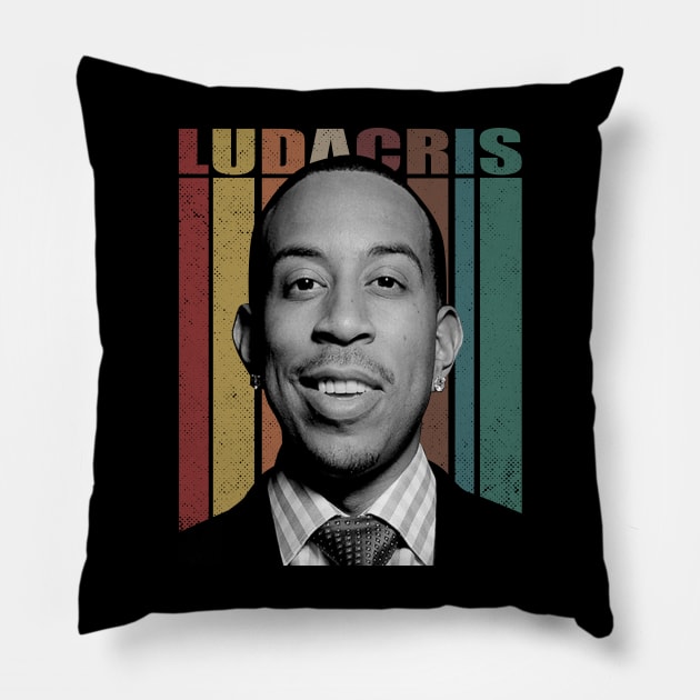 Roll Out in Style Ludacriss Singer T-Shirts – Unleash Your Swagger with Every Step Pillow by Church Green