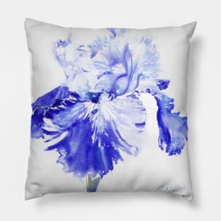 Rex's Blue Iris Pillow