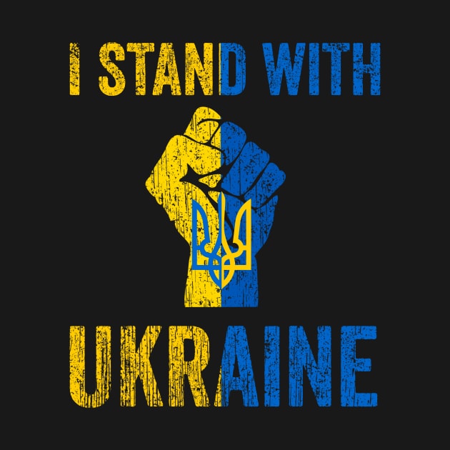 Support Ukraine I Stand With Ukraine Ukrainian Flag by DUC3a7