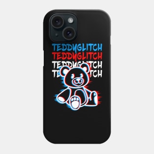 Teddy Glitch Phone Case