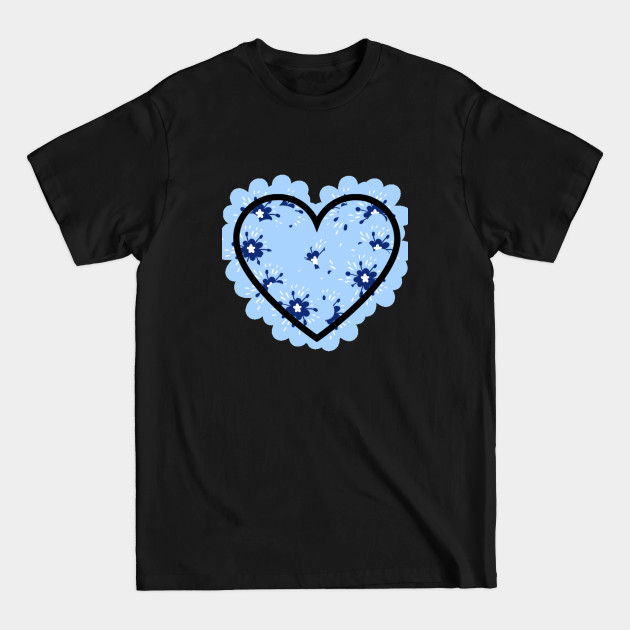 Disover Heart of flowers - Pattern Mask - T-Shirt