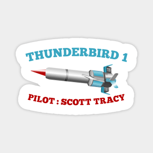 Thunderbird 1 pilot Scott Tracy Magnet