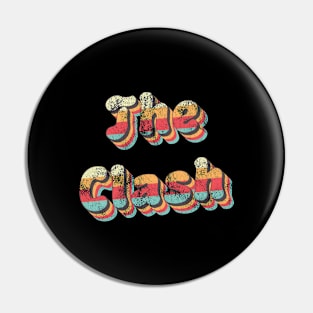 The Clash - Retro Typography Style Pin