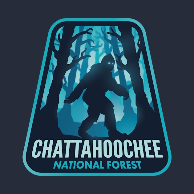 Chattahoochee National Forest GA Bigfoot by HalpinDesign