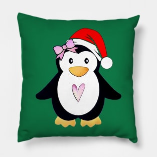 Santa Penguin Pillow