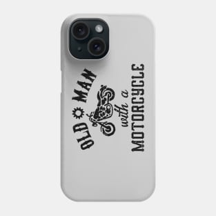 Old Man With a Motorcycle Phone Case