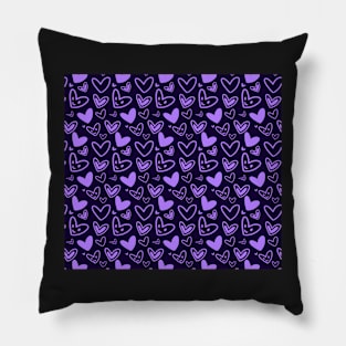 Lilac Hearts Pillow