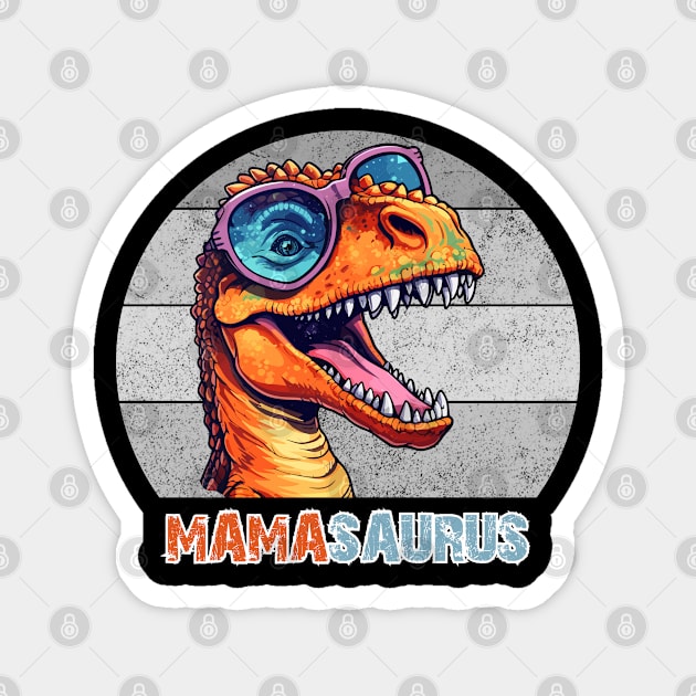 Mamasaurus T rex Dinosaur Brother Saurus Family Matching Magnet by Emouran