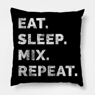 Eat sleep remix repeat 2 Pillow