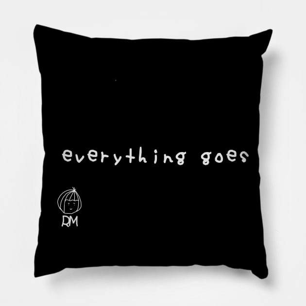 Everything Goes - RM BTS Lyrics White Version Pillow by Sora No Hana