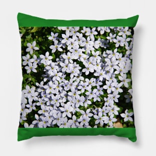 Tiny White Flowers Pillow