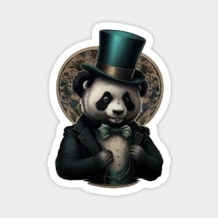 Panda wearing Top Hat Magnet