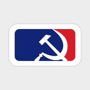 Hammer Sickle Baseball Magnet