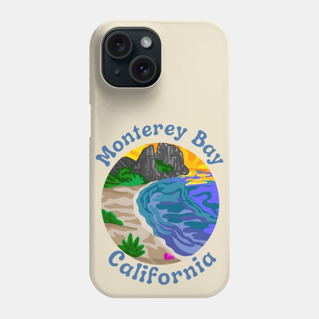 Monterey Bay California Phone Case by Slightly Unhinged