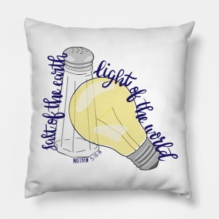 Salt and Light Bible Verse Christian Scripture Pillow