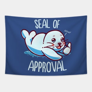 Cute Seal of Approval Tapestry