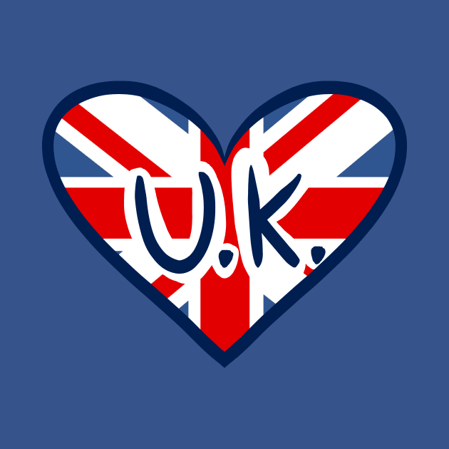 I Heart the UK by Kelly Louise Art