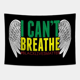 I can't breathe Angel wings Tapestry