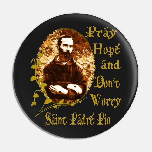 St Padre Pio Catholic Saint Pin by hispanicworld