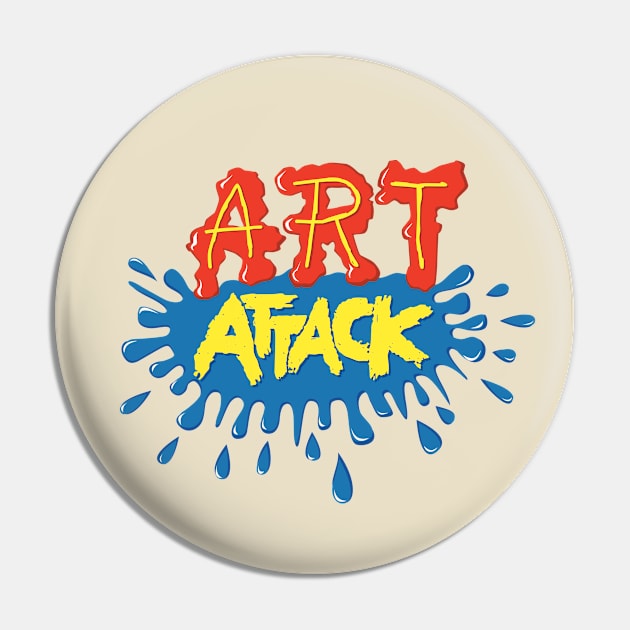 Art Attack Logo Pin by stickerfule