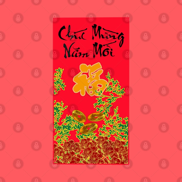 Lunar New Year, Red Envelope, Tet, Chuc Mung Nam Moi by AZNSnackShop