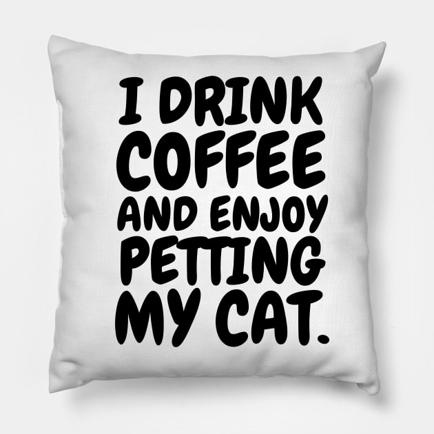 Coffee and cat Pillow by mksjr