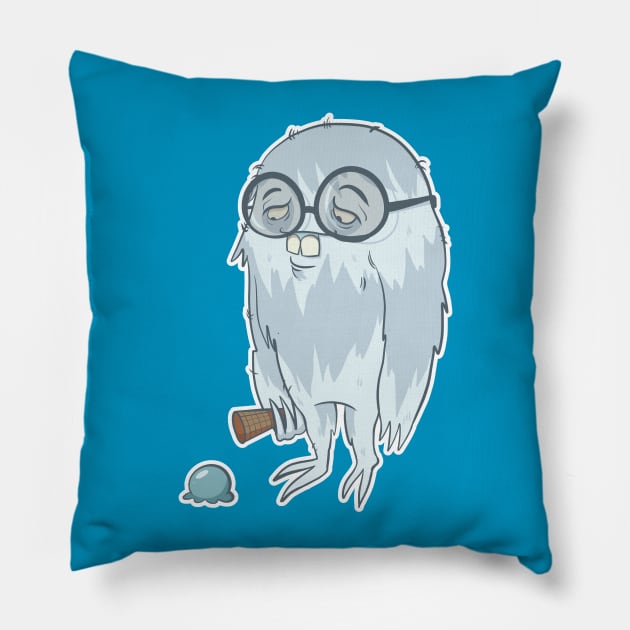 Sad Yeti Pillow by futiledesigncompany