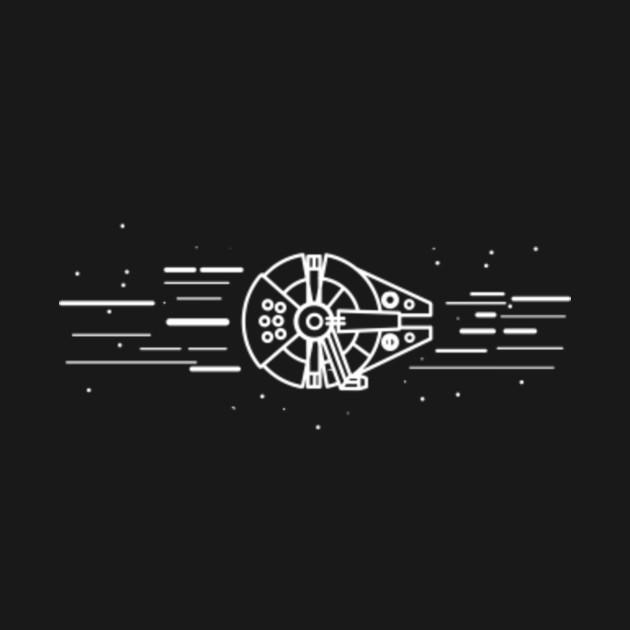 Millennium Falcon Star Wars Minimalist