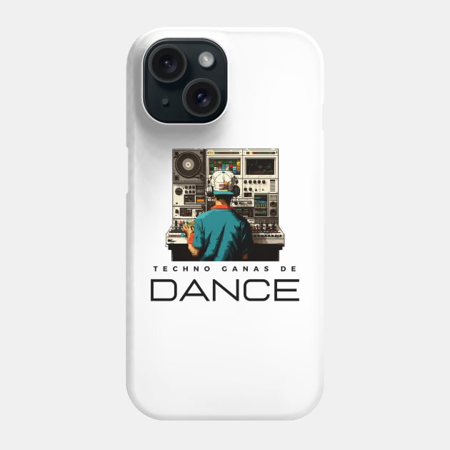 Techno ganas de dance Phone Case by Micapox