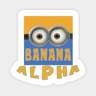 MINION BANANA USA ALPHA Magnet