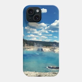 Aqua Blue Water Geyser Phone Case