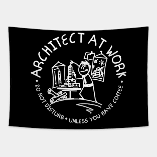 Architect At Work Tapestry