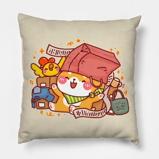 Happy Shopping Pillow