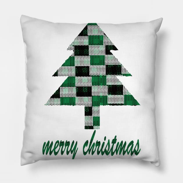 christmas tree Pillow by bratshirt