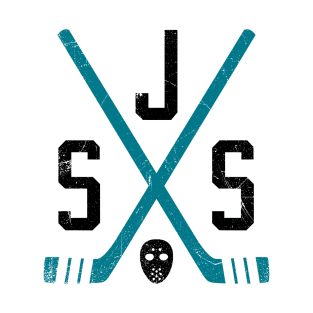 SJS Retro Sticks - White T-Shirt