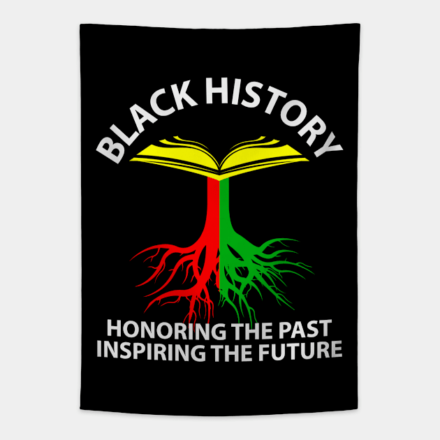 Black History Honoring Past Inspiring Future Tapestry by UrbanLifeApparel