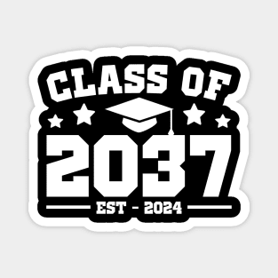 Class Of 2037 2024 Grow With Me Kindergarten Kids Boys Girls Magnet