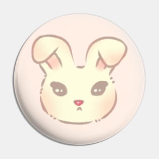 Fluffy mini lop bunny Pin