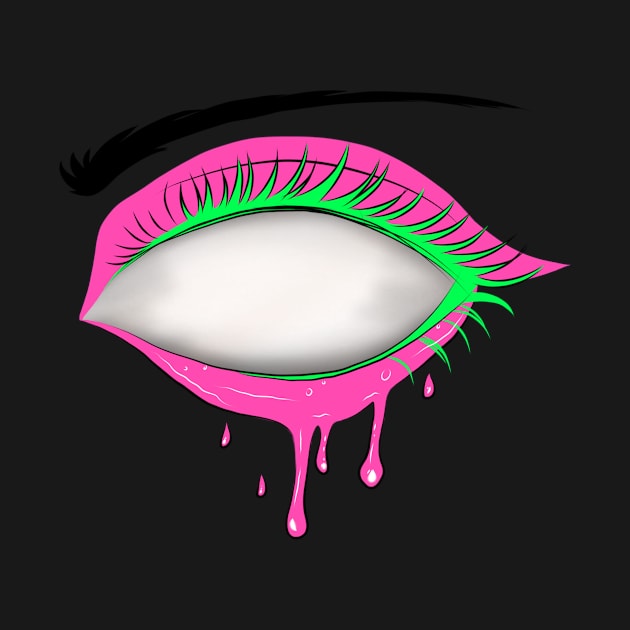 Neon Psychedelic Slime Eye by RavenRarities