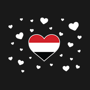 Yemen  love flag heart designs T-Shirt