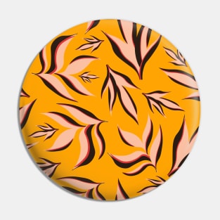 Flame Leaves Pattern Pin