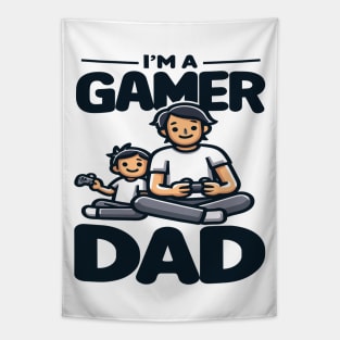 Gamer Dad and Son Duo: Father's Day Special Tapestry