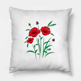 Poppies Pillow