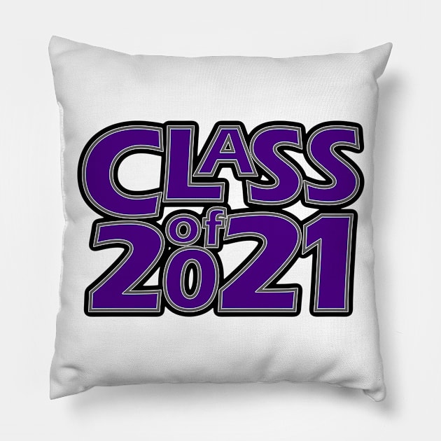 Grad Class of 2021 Pillow by gkillerb