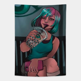 Ch-Eye Boba Tapestry