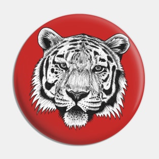 Amur tiger illustration Pin