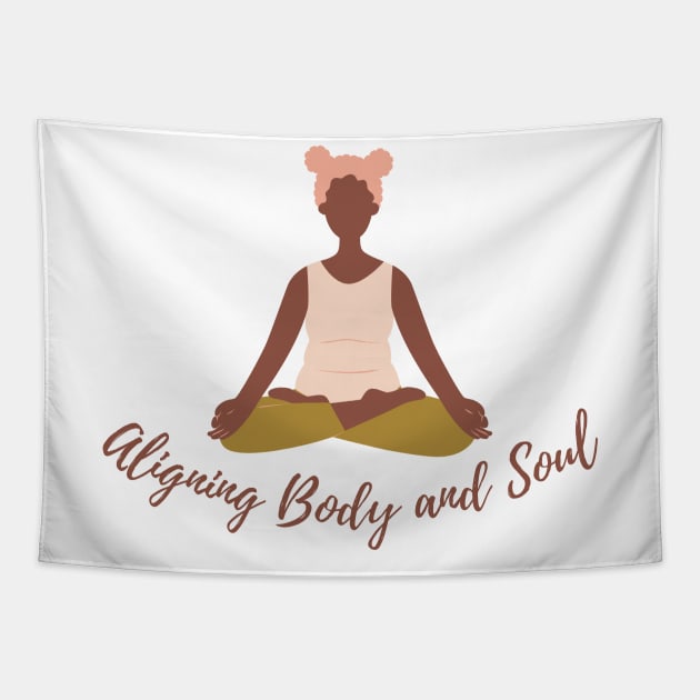 Aligning Body and Soul Tapestry by BhaktiCloudsApparel