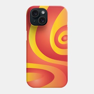 Abstract Red and Gold Phone Case