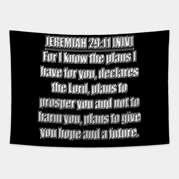 Jeremiah 29:11 Bible Verse NIV Text Tapestry by Holy Bible Verses