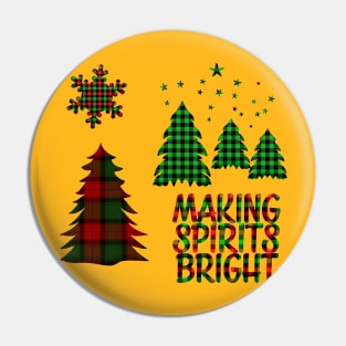 Christmas Making Spirits Bright Pin